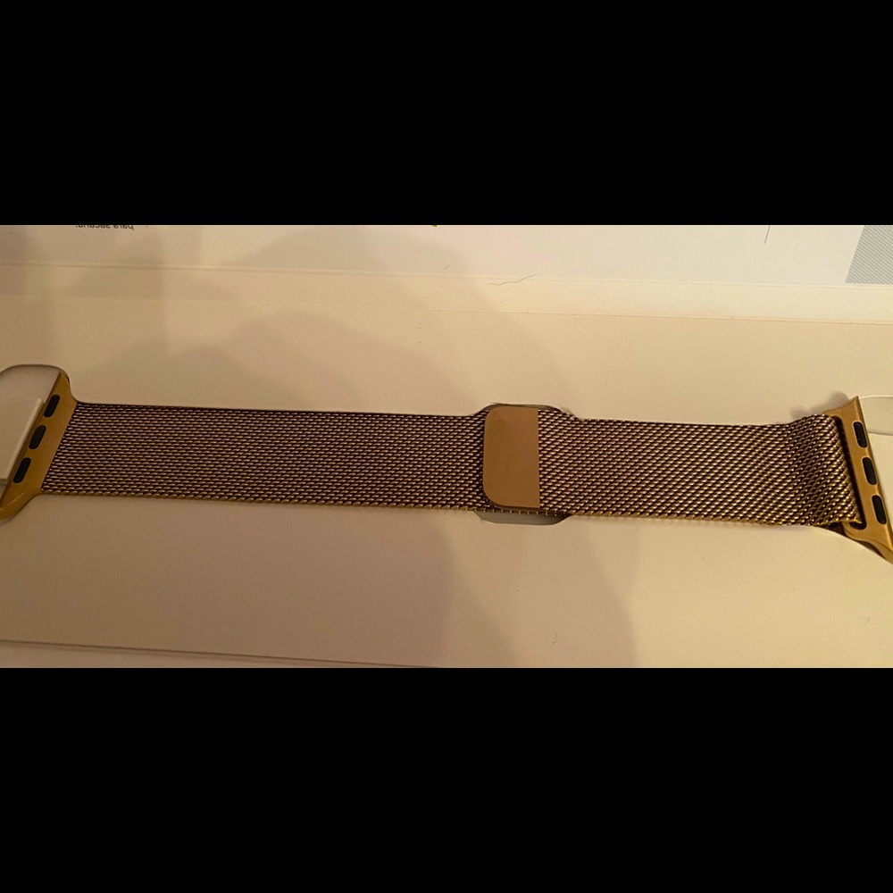 Authentic Apple Gold Milanese Loop watch band